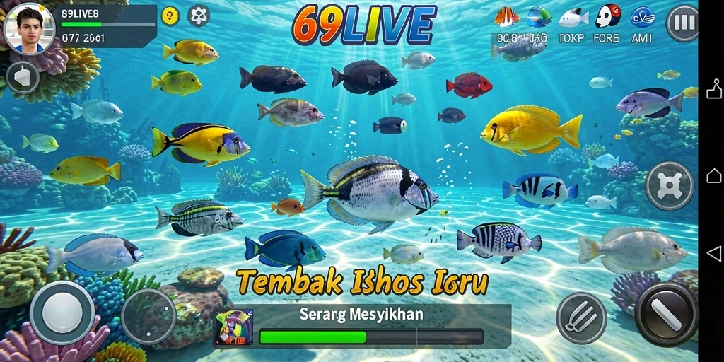 Gameplay seru menangkap ikan di 69LIVE.