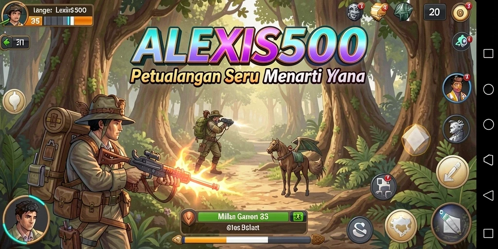 Gameplay ALEXIS500 menunjukkan aksi eksplorasi yang mendebarkan.