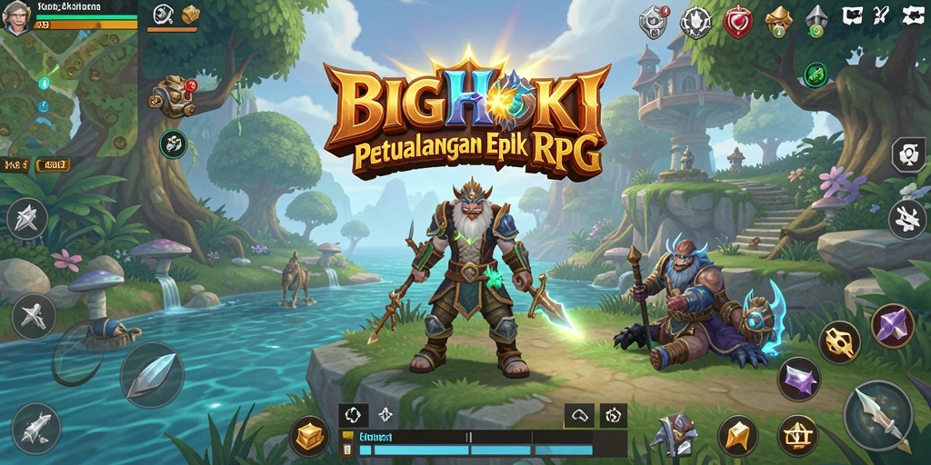 Tampilan gameplay RPG yang menarik dan penuh aksi dari BIGHOKI.
