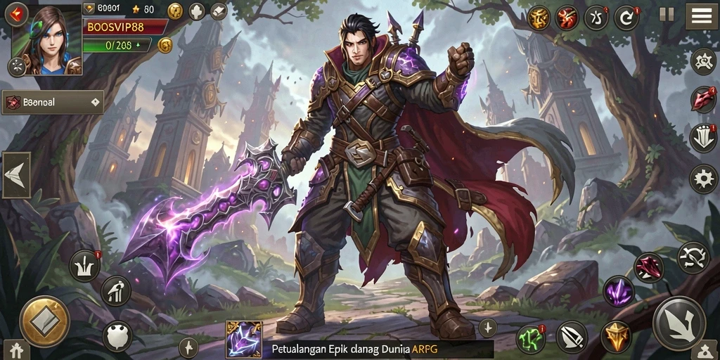 Tampilan gameplay epik BOSVIP88 yang memukau dan penuh aksi.