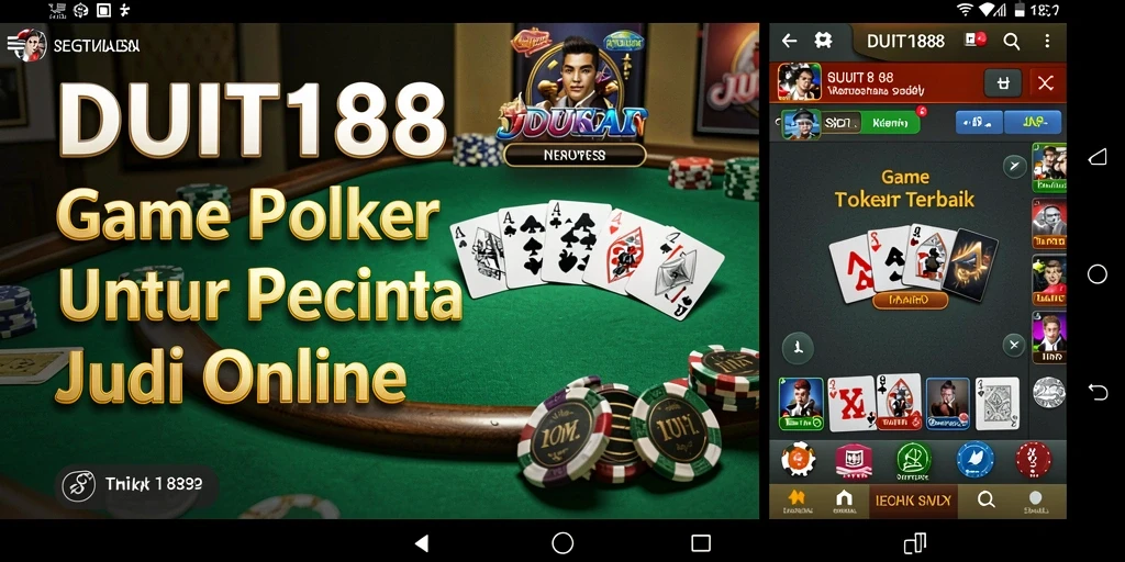 Tampilan gameplay Poker yang menarik di DUIT188.