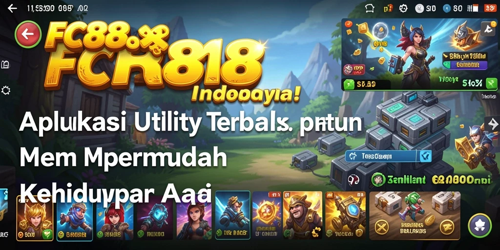 Screenshot utama FC888 menunjukkan fitur aplikasi Utility yang intuitif dan interaktif.