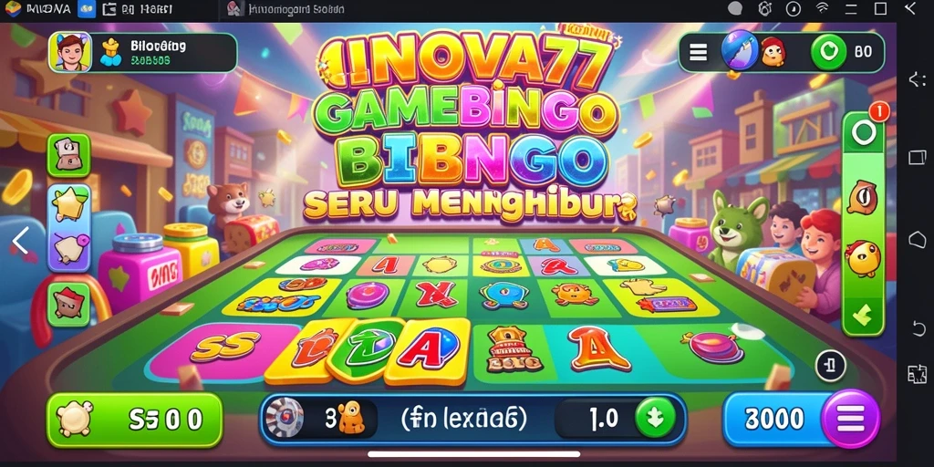 Tampilan gameplay Bingo yang mendebarkan di INOVA77.