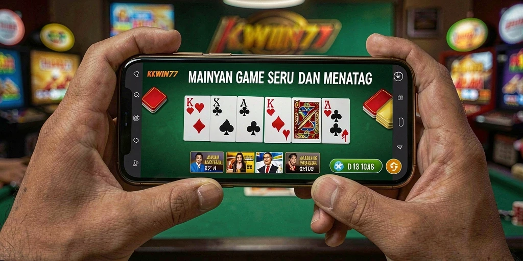 Tampilan menarik permainan domino KKWIN777 yang seru.
