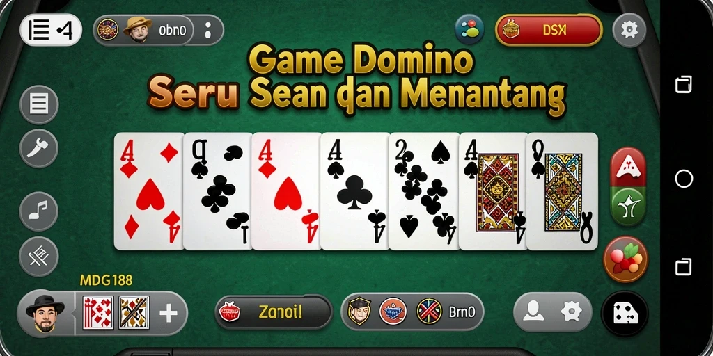 Gameplay seru MDG188 menampilkan domino dengan grafis menarik.