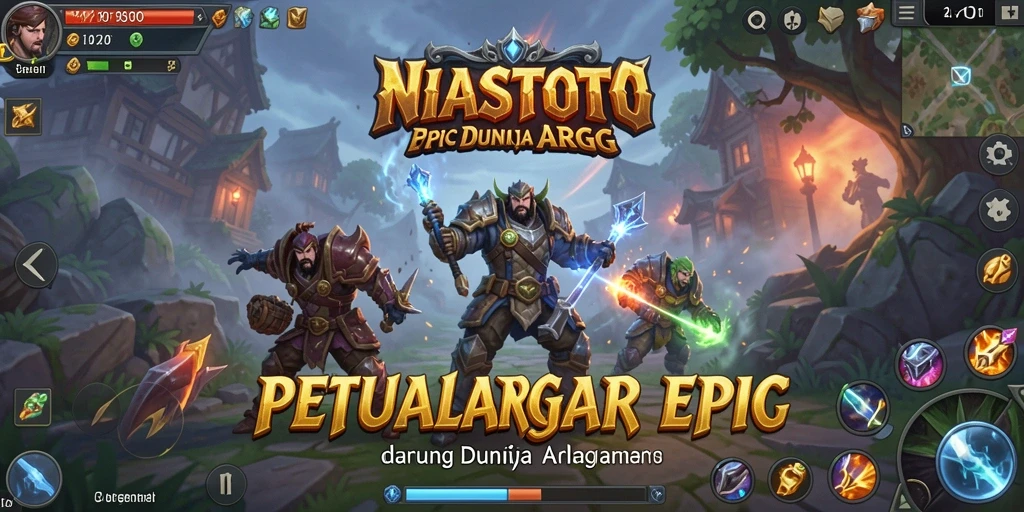 Tampilan gameplay menarik dari NIASTOTO yang menggambarkan pertarungan seru.