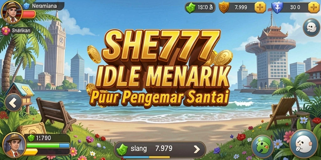 Tampilan gameplay SHE777 yang menggugah selera di dalam genre Idle.