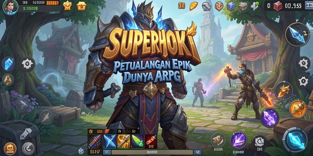 Tampilan gameplay SUPERHOKI yang menarik dan penuh aksi.