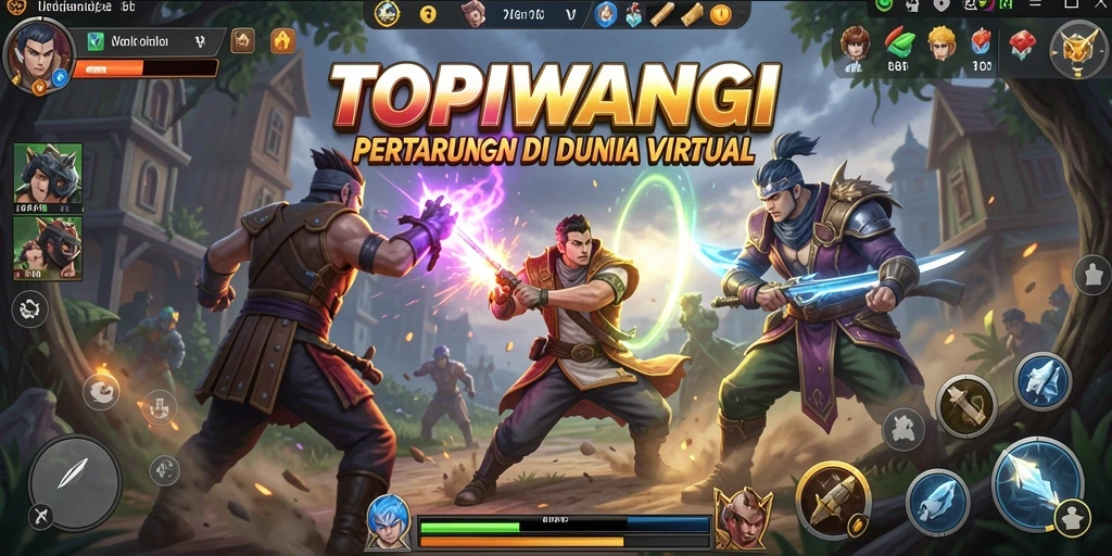 Tampilan aksi seru dalam pertarungan TOPIWANGI.