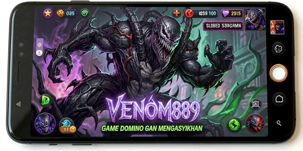 Tampilan seru dari gameplay Domino di VENOM889.