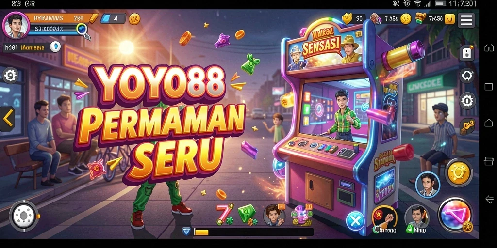 Tampilan gameplay seru dari game YOYO88 yang menampilkan aksi arcade.
